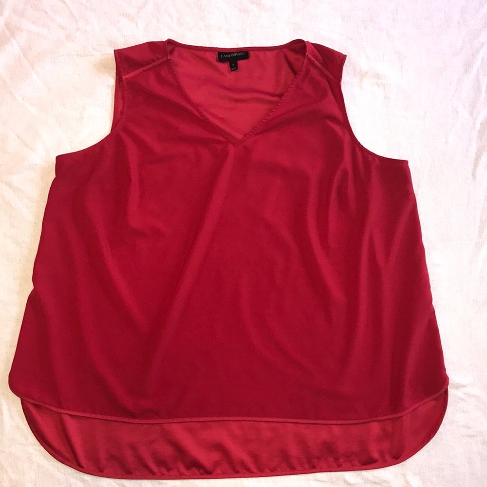 LANE BRYANT ESSENTIAL V-NECK SHELL SIZE 20